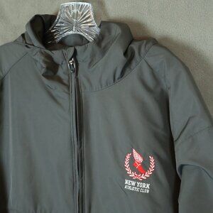 New York Athletic Club Under Armour Jacket Mens Large Gray Wing Foot NYAC Hoodie